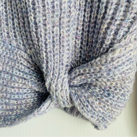 🆕 Kensie know Front long sleeve sweater purple with sparkle thread NWT size XS - Picture 7 of 10